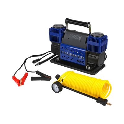 Potente gonfiatore di pneumatici 12V/24V 150PSI con clip della batteria da 2,4 M e gonfiamento ad alta velocità